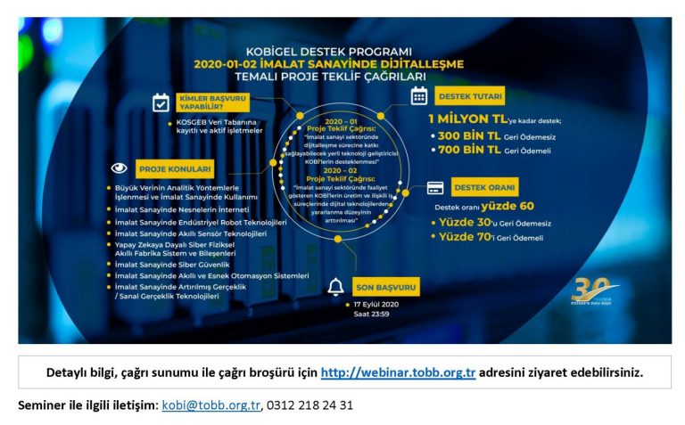 KOBİ Gelişim Destek Programı (KOBİGEL) Bilgilendirme Semineri