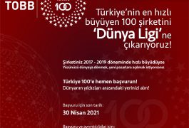 ”TOBB Türkiye 100 Programı Başvurusu Hakkında”