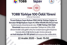 Tobb Türkiye 100 Ödül Töreni