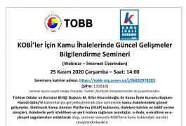 KOBİ’ler İçin Kamu İhalelerinde Güncel Gelişmeler Bilgilendirme Semineri
