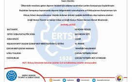 Geçmiş Olsun TÜRKİYE…