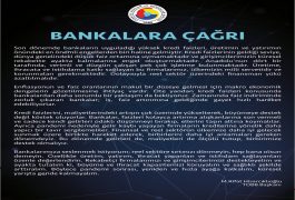 TOBB’dan Bankalara Çağrı