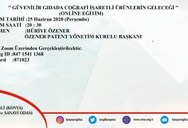 ”Güvenilir Gıdada Coğrafi İşaretli Ürünlerin Geleceği ”