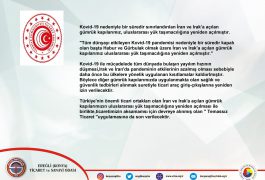Kovid-19 Nedeniyle Kapalı Olan İran ve Irak Gümrük Kapılarımız Tekrar Açılmıştır